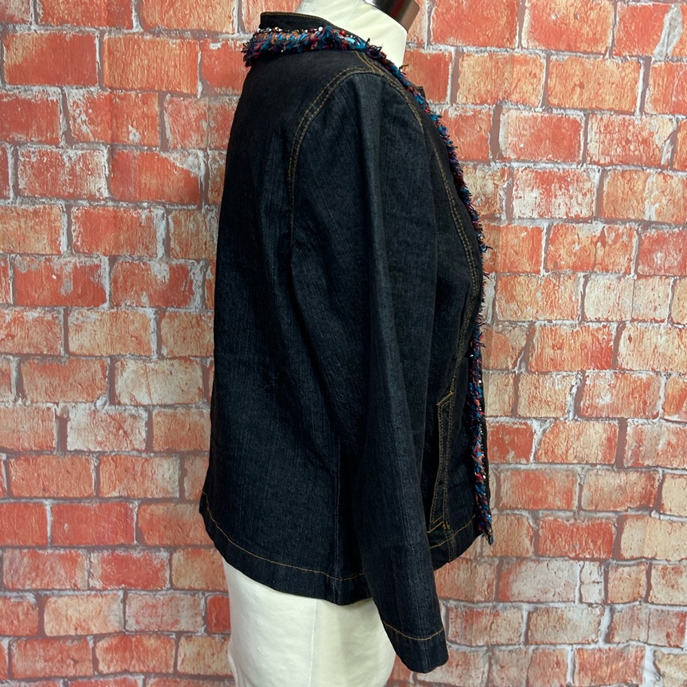 Ruby Rd Embellished Denim Jacket - image 4